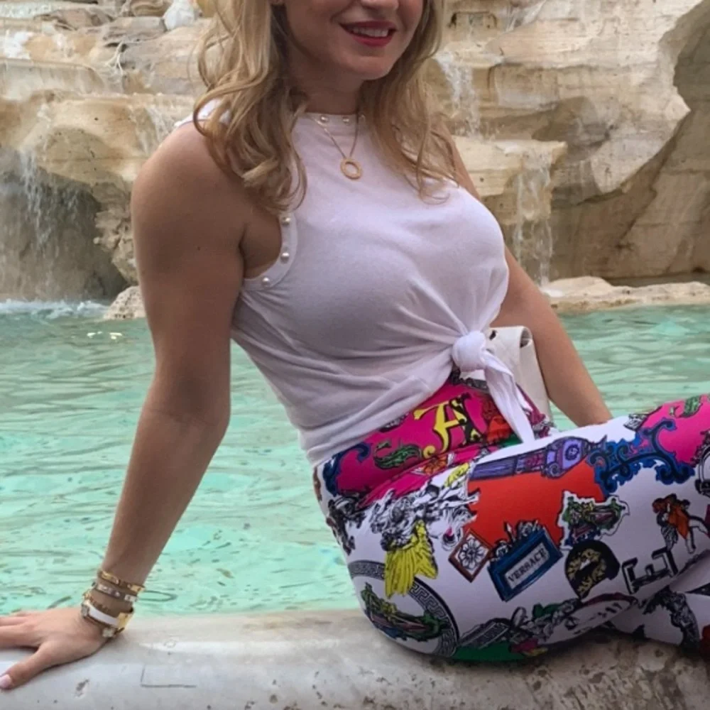 Generation Love pearl accents tank top in white 🤍